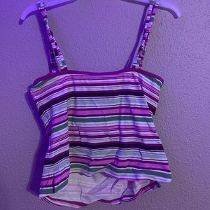 stripped bathing suit top